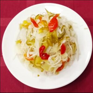 Csípős vegyes vágott savanyúság(Csalamádé)